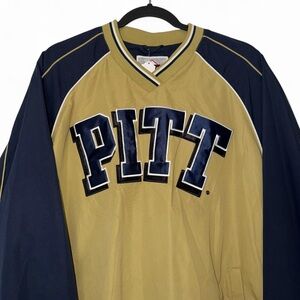 University of Pittsburgh Pitt Panthers windbreaker pullover jacket size large